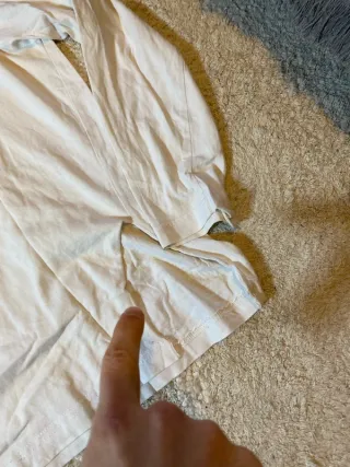 Kappa Camiseta Manga Larga Blanca Vintage