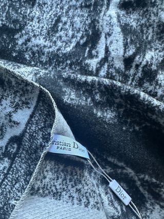 Bufanda Dior Negra y Blanca