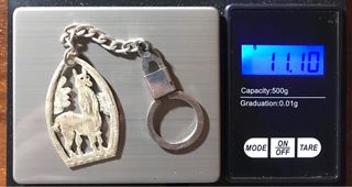 Llavero Plata Ley Llama Perú + Regalo