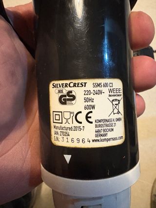 Batidora Silvercrest 600W con Accesorios