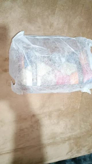 Bolso mujer patchwork marrón y multicolor