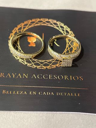 Anillo Doble Laminado 14K Talla 8 XP