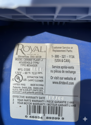 Limpiadora de alfombras Dirt Devil VIBE