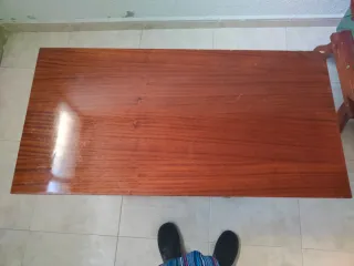 Mesa antigua plegable de madera