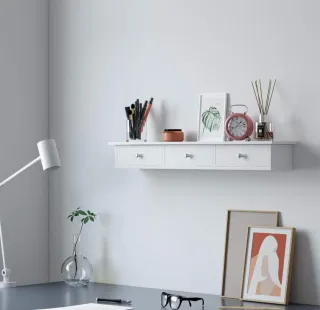 Estante Flotante SONGMICS Blanco