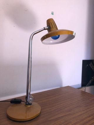 Lámpara FASE Faro Azul/Dorado Metal