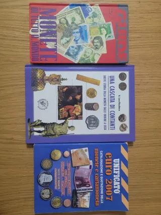 Lotto di 3 libri di numismatica