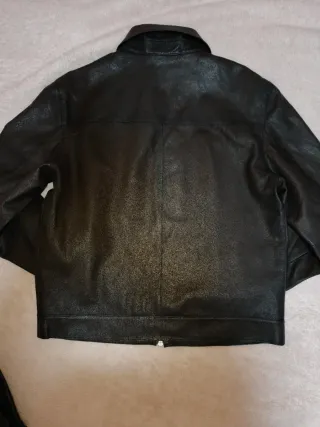 Chaqueta Piel Hombre Massimo Dutti Negra para l
