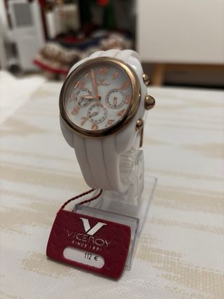 Reloj Viceroy Blanco y Dorado