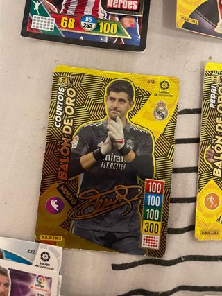 Cromos Fútbol Panini 2017-18 Courtois firmado