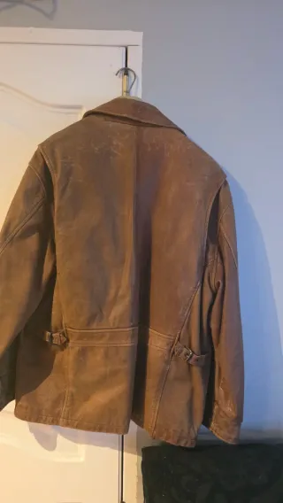 Cazadora de cuero Springfield Marrón