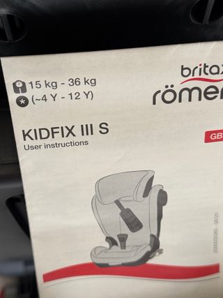Silla coche Britax Römer Kidfix 3 S