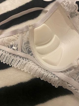 Sujetador encaje blanco 80B