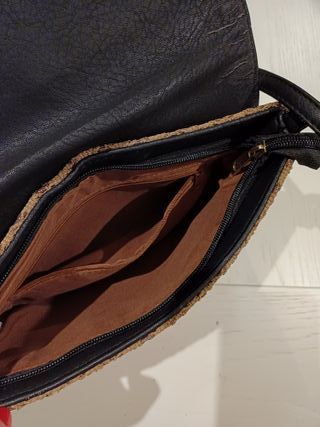 Bolso de mano mujer negro y marrón