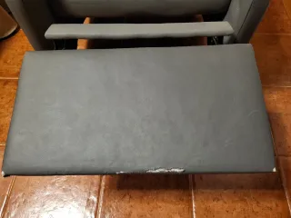 Butaca Relax Gris Piel Sintética