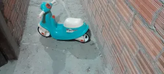 Correpasillos Moto Azul y Beige