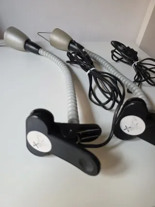 Coppia lampade con morsetto