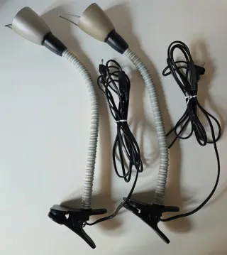 Coppia lampade con morsetto