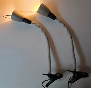 Coppia lampade con morsetto