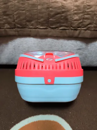 Transportín animales pequeños rosa