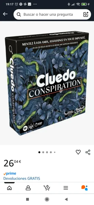 Cluedo Conspiración Juego de Mesa Hasbro