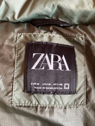 Cazadora acolchada verde Zara