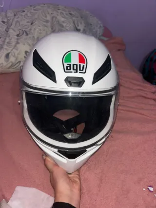 Casco Moto AGV Blanco