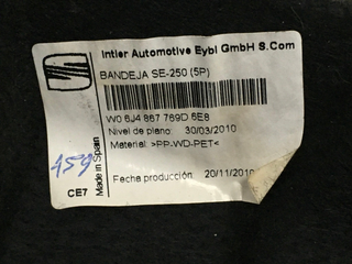 Bandeja maletero Seat Ibiza IV