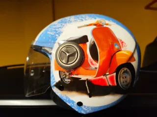 Casco de moto con diseño de Vespa NZI HELMET