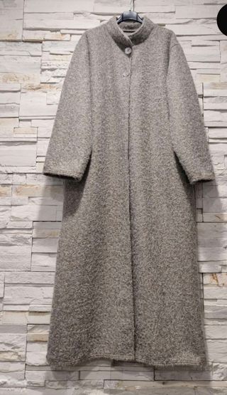 Abrigo largo azul mujer talla única