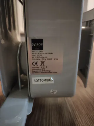 Radiador de aceite blanco