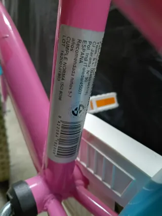 Bicicleta infantil rosa Fantasy