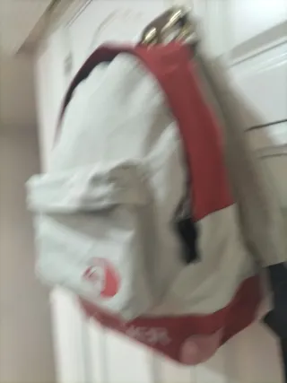 Mochila Quiksilver Roja y Blanca