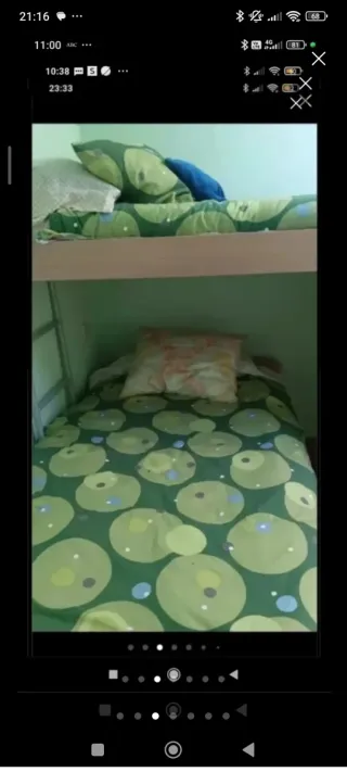 Literas con colchones y armario, recoger  Patones