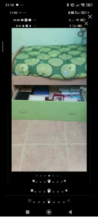 Literas con colchones y armario, recoger  Patones