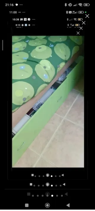 Literas con colchones y armario, recoger  Patones