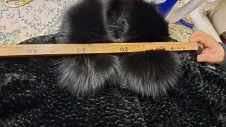 Cappotto vintage Astrakan nero