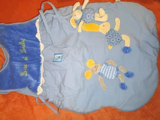 Saco Bebé Azul con Peluches
