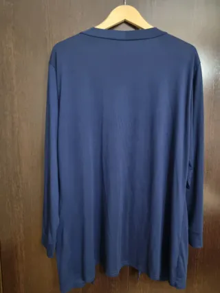 Cárdigan azul marino con bolsillos