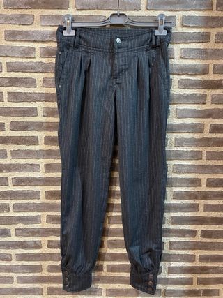 Pantalón bombacho Mango gris