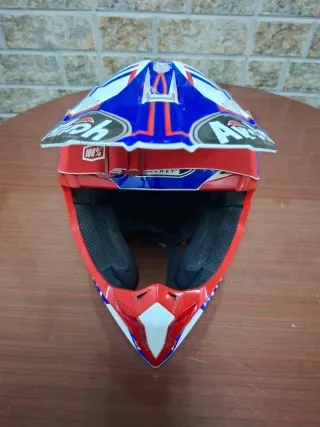 Casco Moto Airoh Wraap + Gafas 100%. Talla XL.