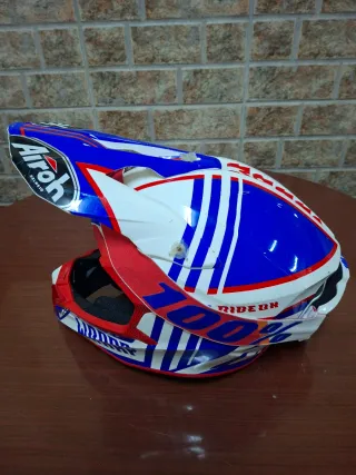 Casco Moto Airoh Wraap + Gafas 100%. Talla XL.