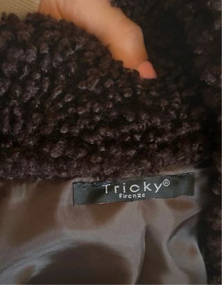 Cappotto lungo teddy bordeaux