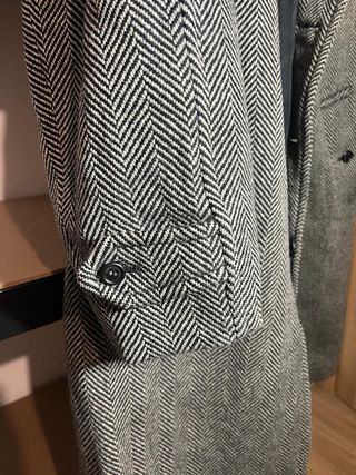 Abrigo Burberrys Gris Espiga