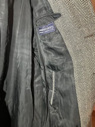 Abrigo Burberrys Gris Espiga