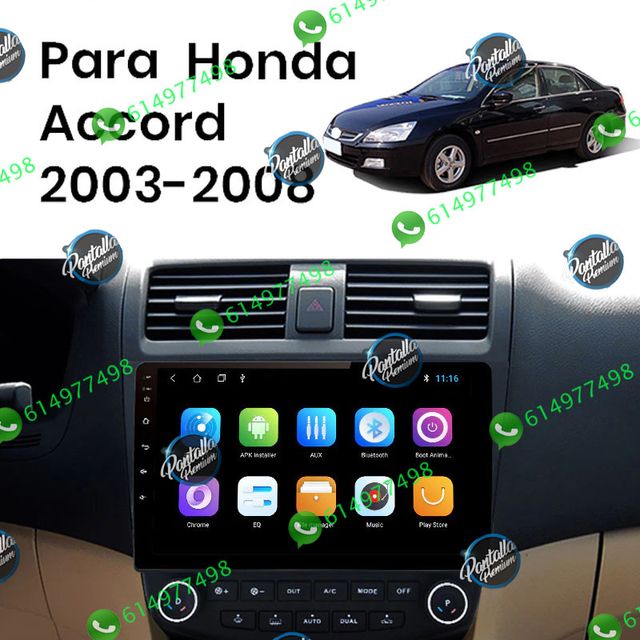 Radio Pantalla CARPLAY GPS USB para Honda Accord 7