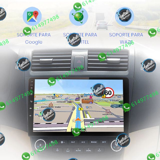 Radio Pantalla CARPLAY GPS USB para Honda Accord 7