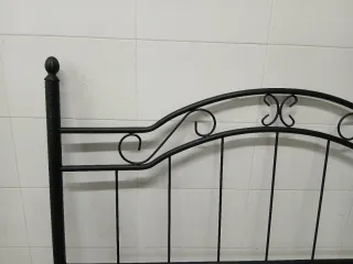Cabecero forja negro cama 135