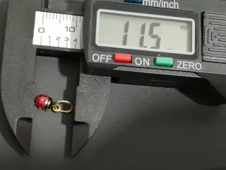 Colgante oro 18k mariquita