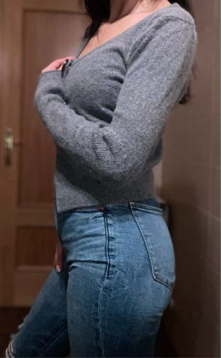 Cárdigan Cortefiel Lana Angora Talla S